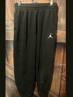 Jordan Black Sweatpants with White Jumpman Logo